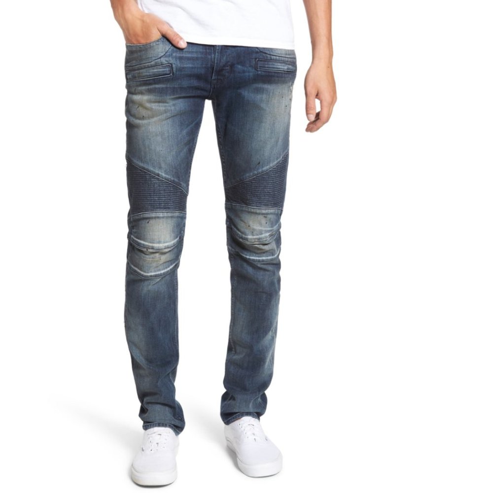 Hudson Blinder Biker Moto Skinny Fit Jeans